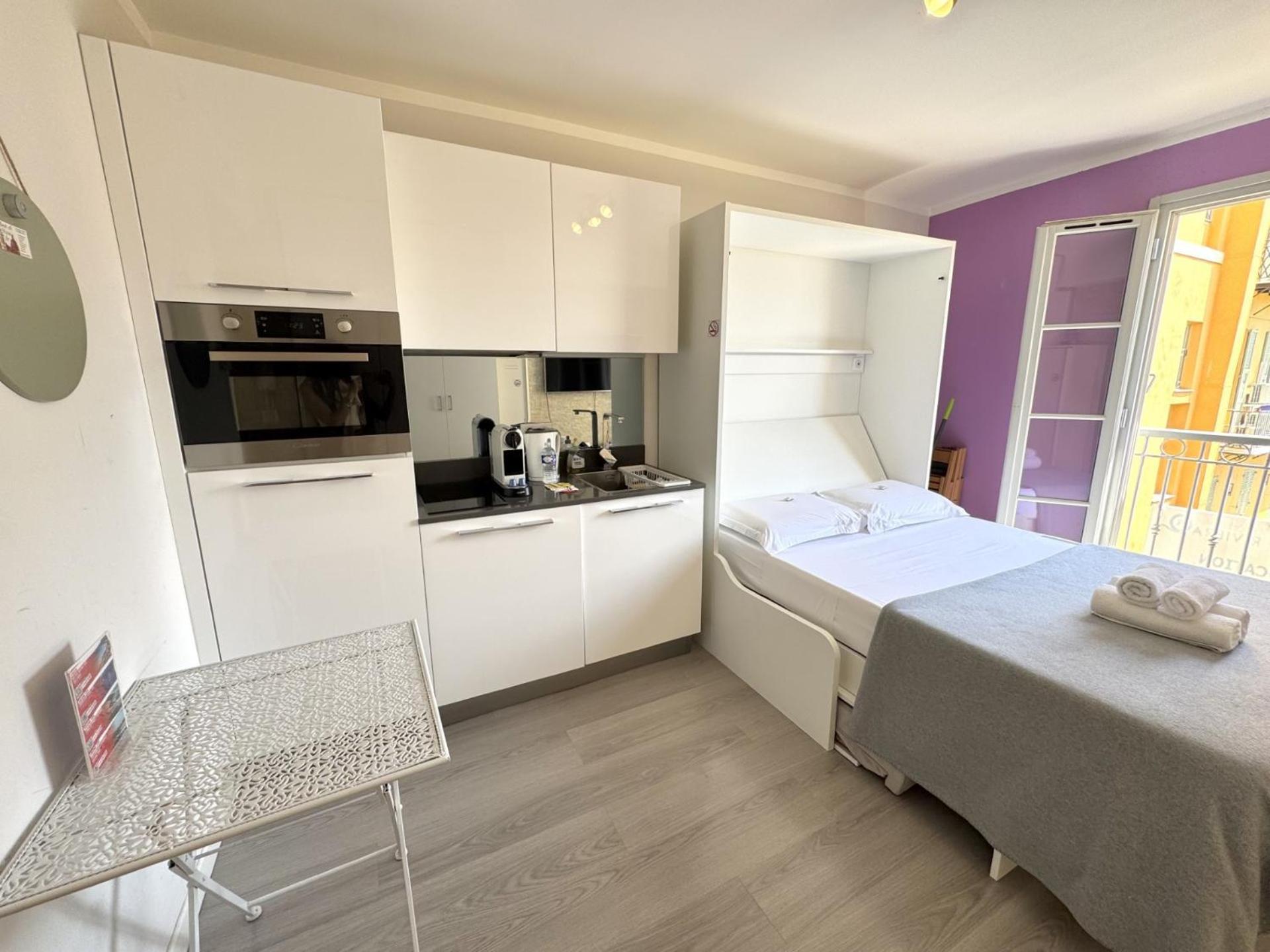 Aparthotel Riviera Nice Cote D'Azur - Old Town - Studio Ac - Sea View - 50M Promenade Des Anglais- La Maison Linda Eksteriør bilde
